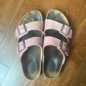 Birkenstock Big Buckle Rose Gold Sandals